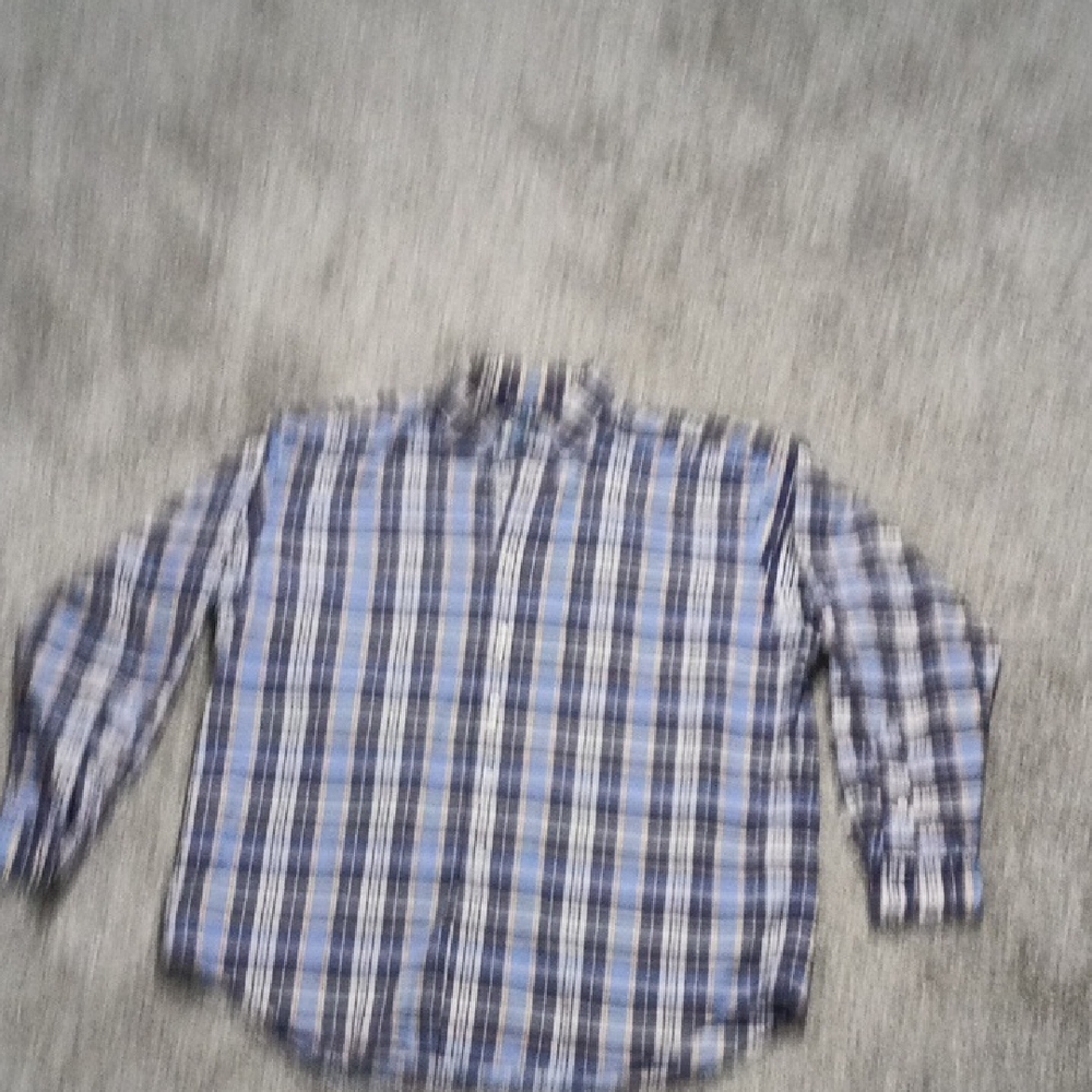 Polo Ralph Lauren Blue and Black Plaid Shirt